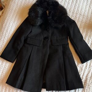 Edgehill Collection Coat with Faux Fur size 2-3 girls